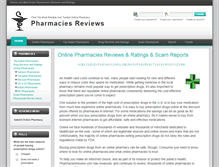 Tablet Screenshot of pharmaciesreview.com